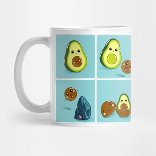 Avocado Russian Doll Comic Strip Mug